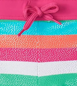 Best Girls Rainbow Palm Swim Shorts Swimwear|Swimwear
