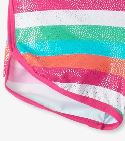 Best Girls Rainbow Palm Swim Shorts Swimwear|Swimwear