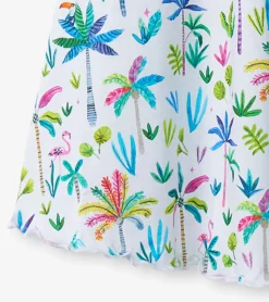 New Girls Rainbow Palms Trapeze Dress Dresses