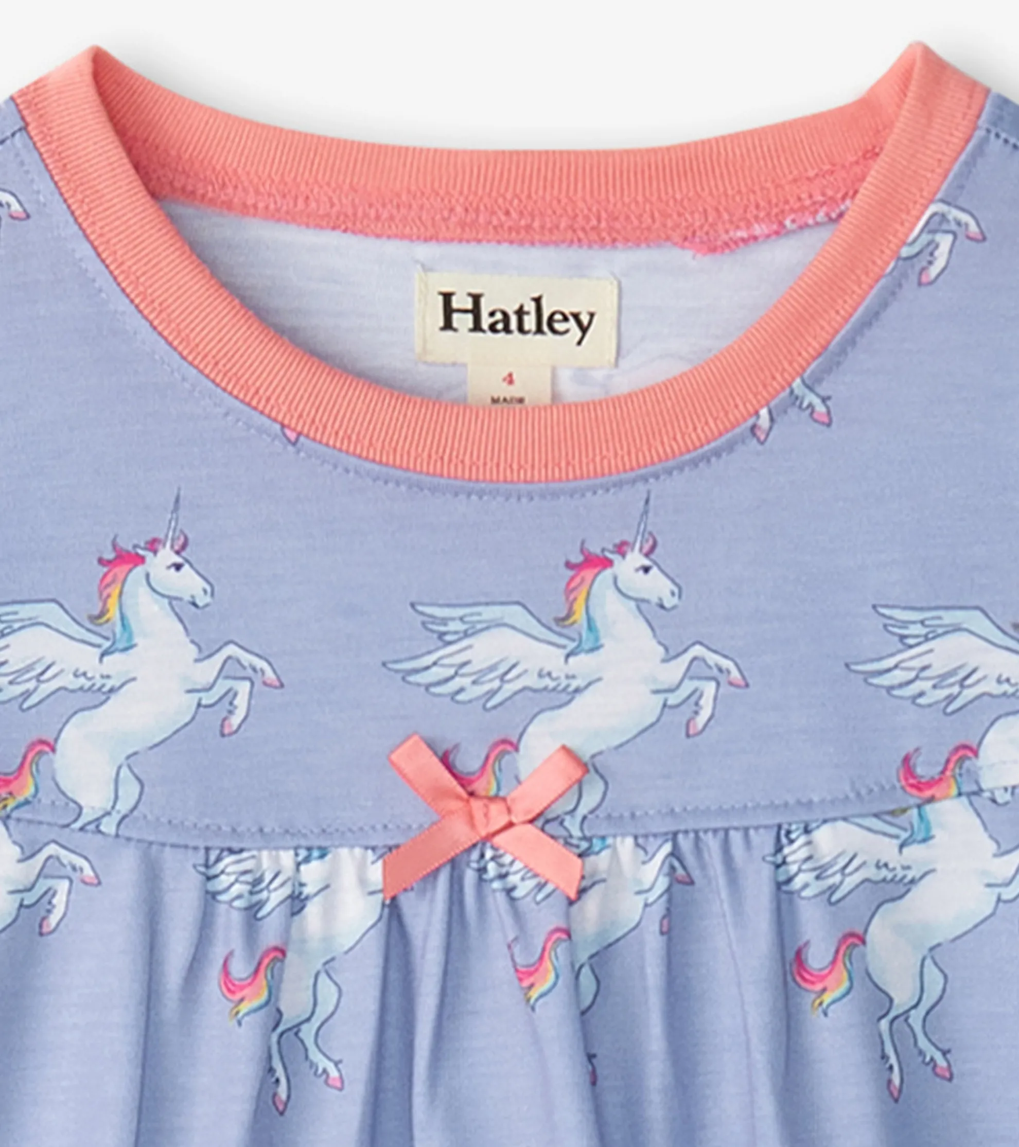 Online Girls Rainbow Unicorn Long Sleeve Nightgown Sleepwear|Sleepwear