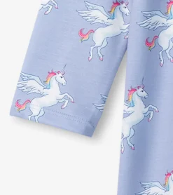 Online Girls Rainbow Unicorn Long Sleeve Nightgown Sleepwear|Sleepwear