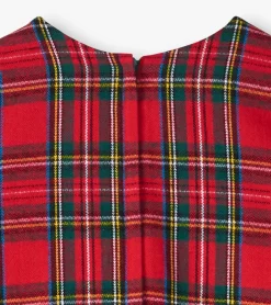 Outlet Girls Red Plaid A-Line Dress Dresses