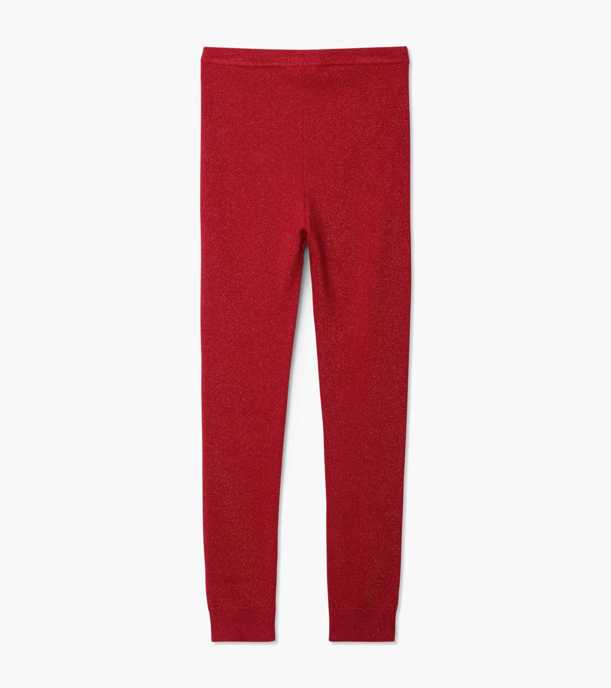 Hot Girls Red Shimmer Knit Leggings Bottoms