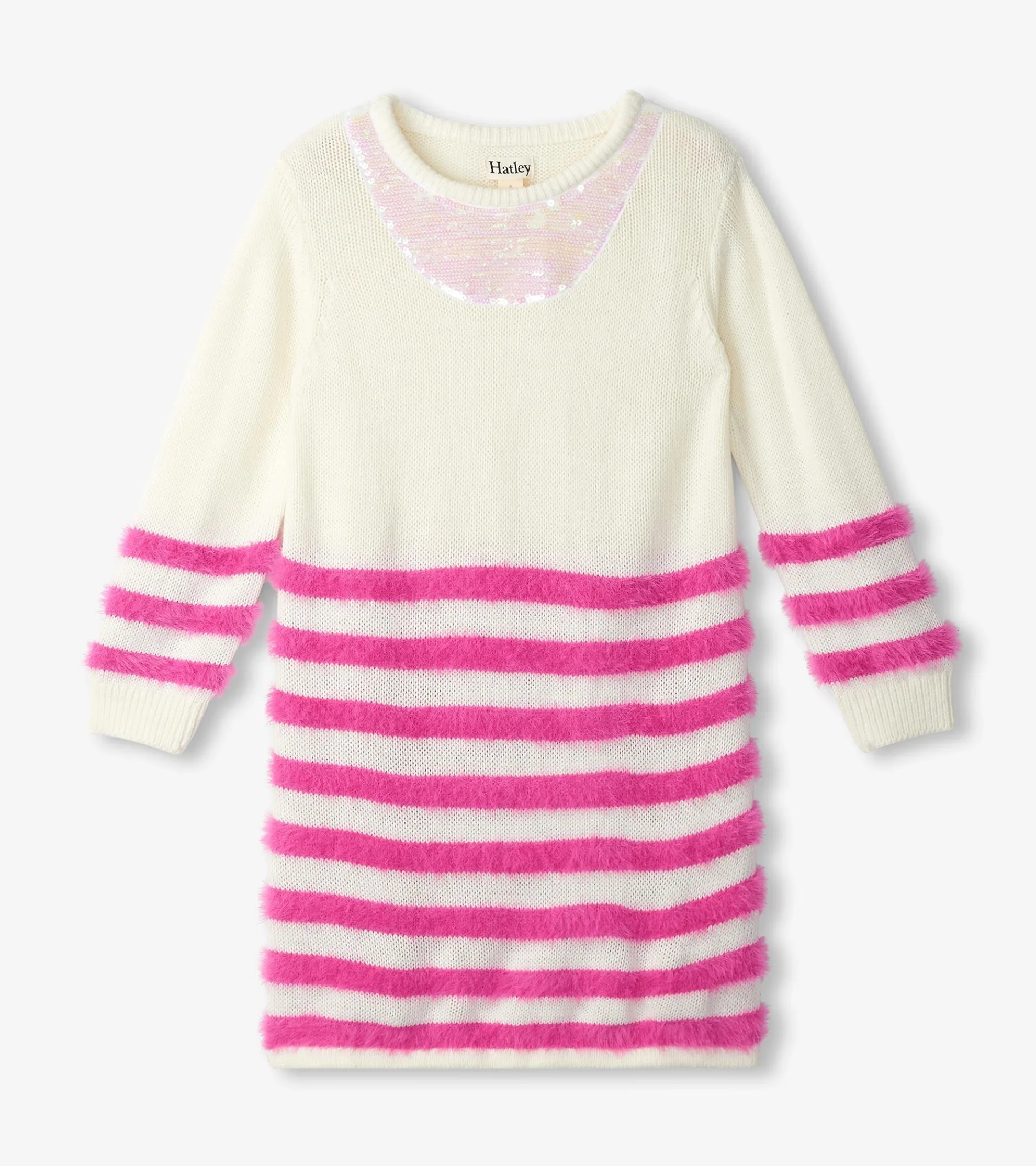 Girls Rose Violet Sweater Dress Dresses
