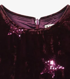 Clearance Girls Sequin Stars Velvet Dress Dresses