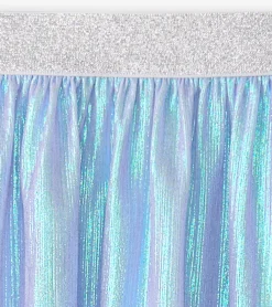 Sale Girls Silver Metallic Mid Length Skirt Bottoms