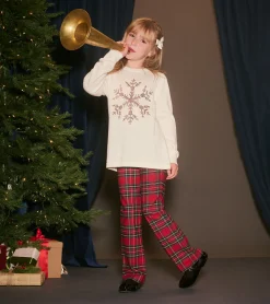 Girls Snowflake Pullover Sweater Sweaters