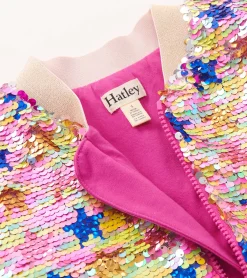 New Girls Star Party Sequined Bomber Jacket Sweaters