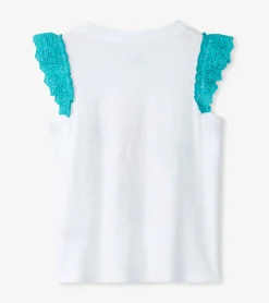 Outlet Girls Stay Golden Ruffle Sleeve Tank Top Tops