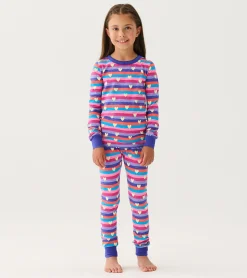 New Girls Stripes & Hearts Pajama Set Sleepwear|Sleepwear