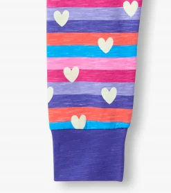 New Girls Stripes & Hearts Pajama Set Sleepwear|Sleepwear