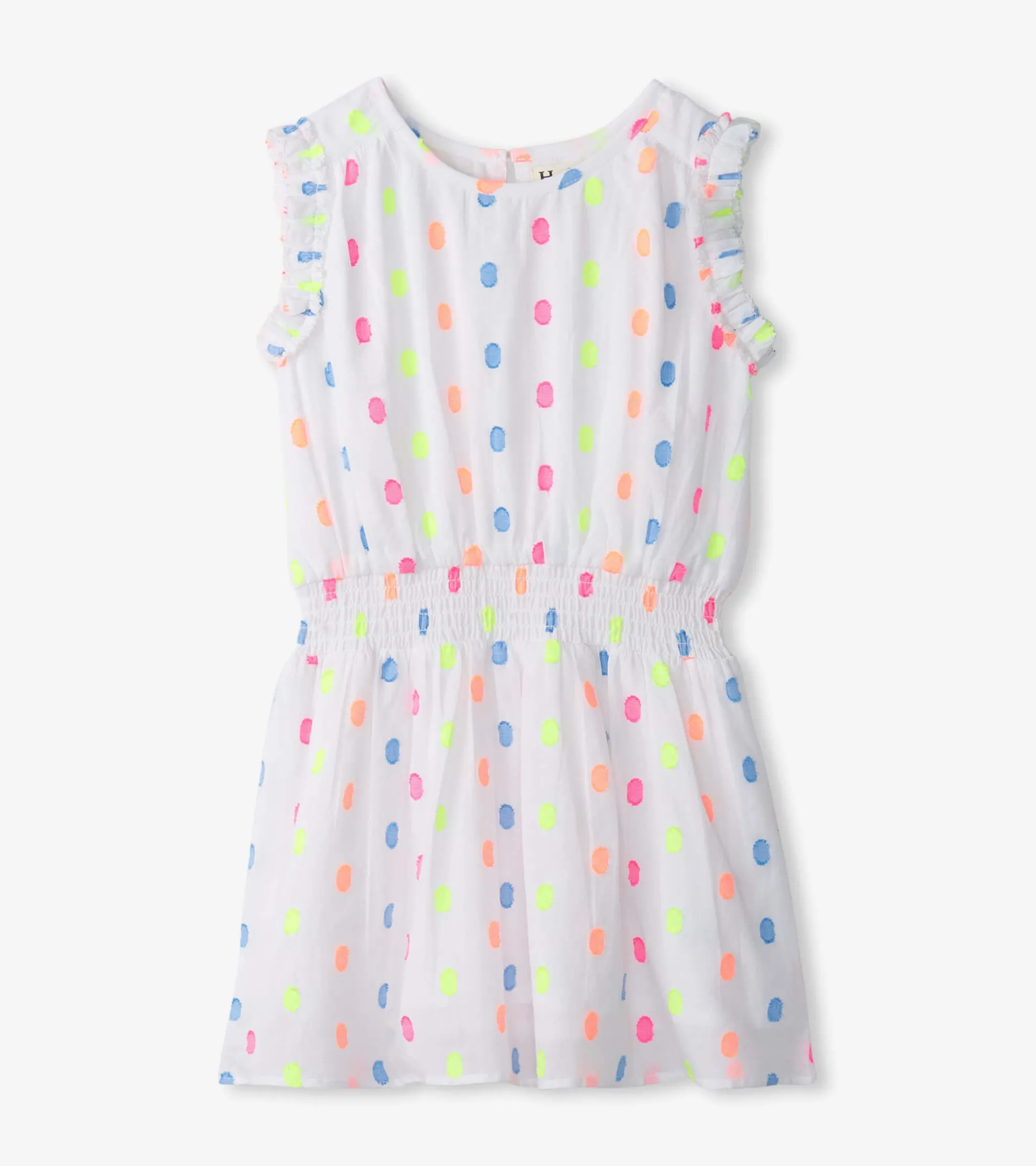 Sale Girls Summer Dots Woven Play Dress Dresses