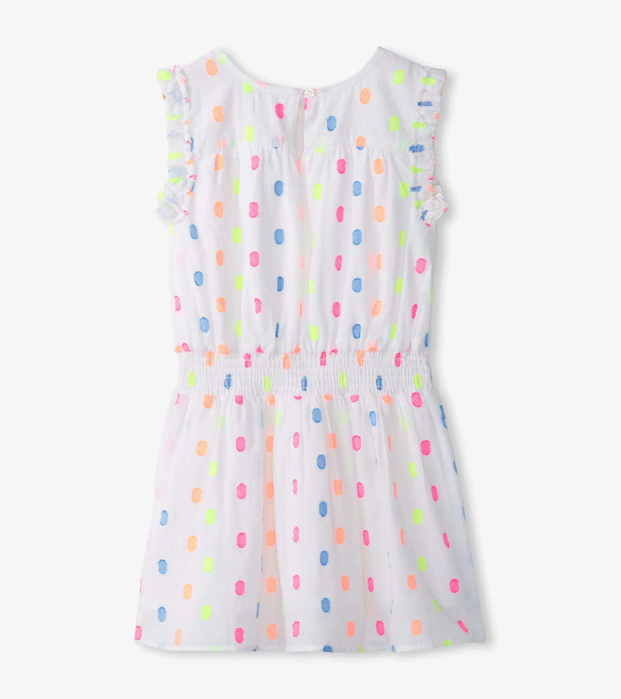 Sale Girls Summer Dots Woven Play Dress Dresses