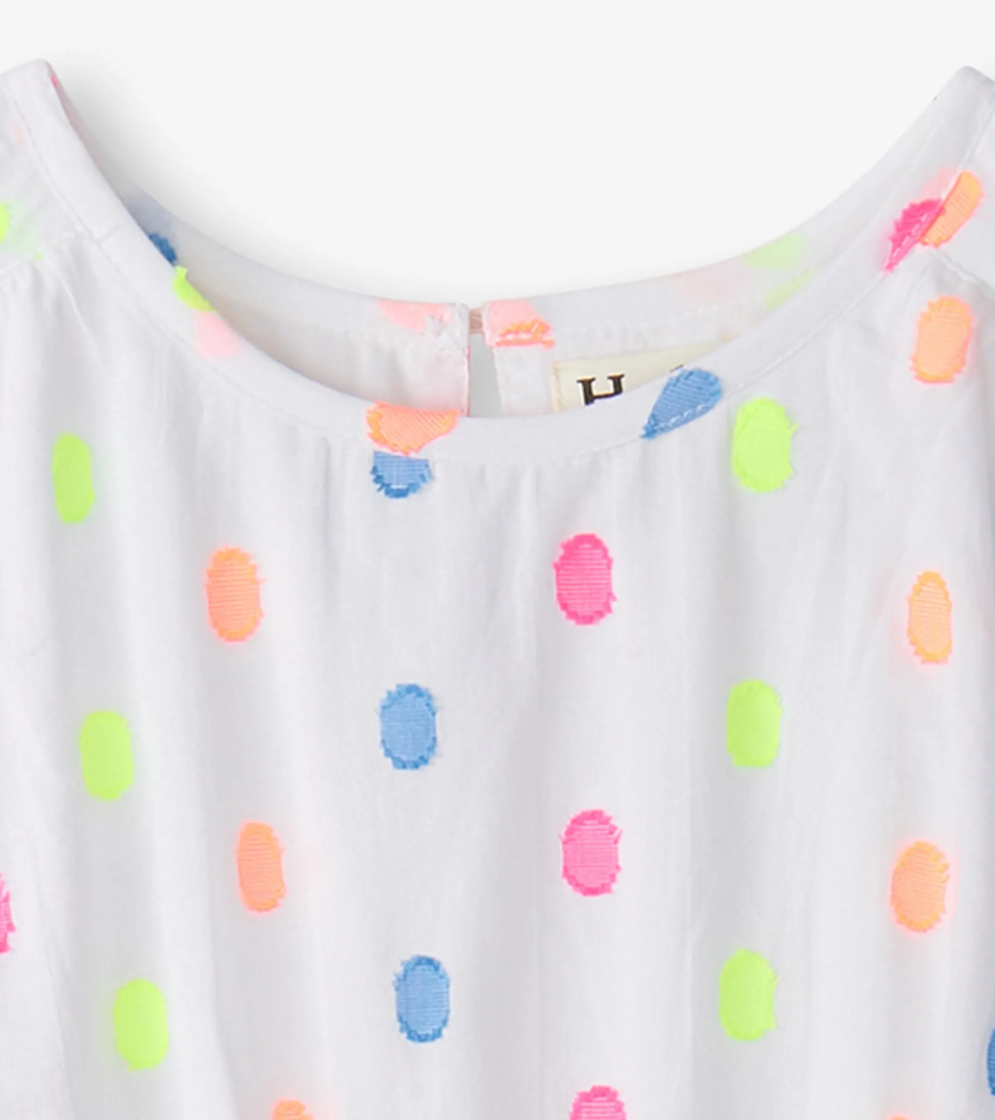 Sale Girls Summer Dots Woven Play Dress Dresses