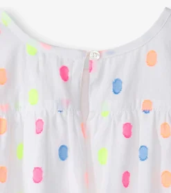 Sale Girls Summer Dots Woven Play Dress Dresses