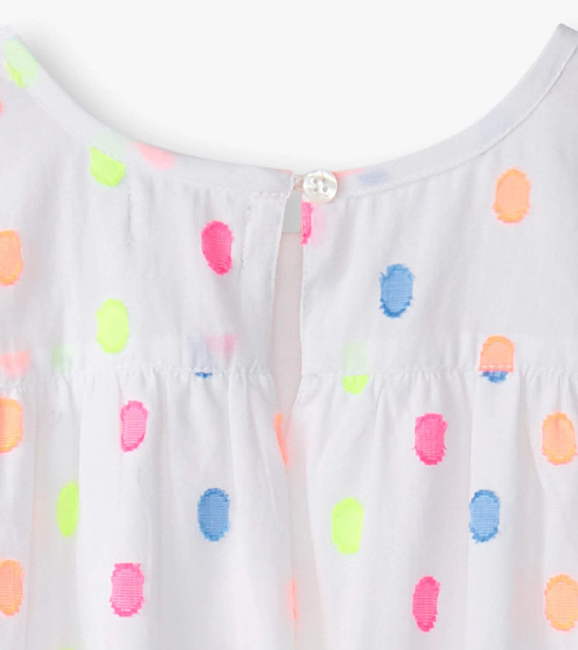 Sale Girls Summer Dots Woven Play Dress Dresses