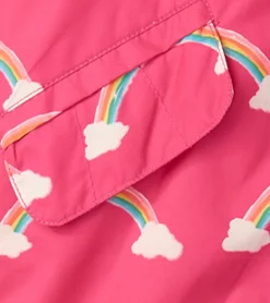 Discount Girls Summer Rainbow Zip-Up Lightweight Rain Jacket Rainwear|Rainwear