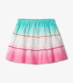 Clearance Girls Summer Waves Tiered Skirt Bottoms