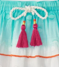 Clearance Girls Summer Waves Tiered Skirt Bottoms