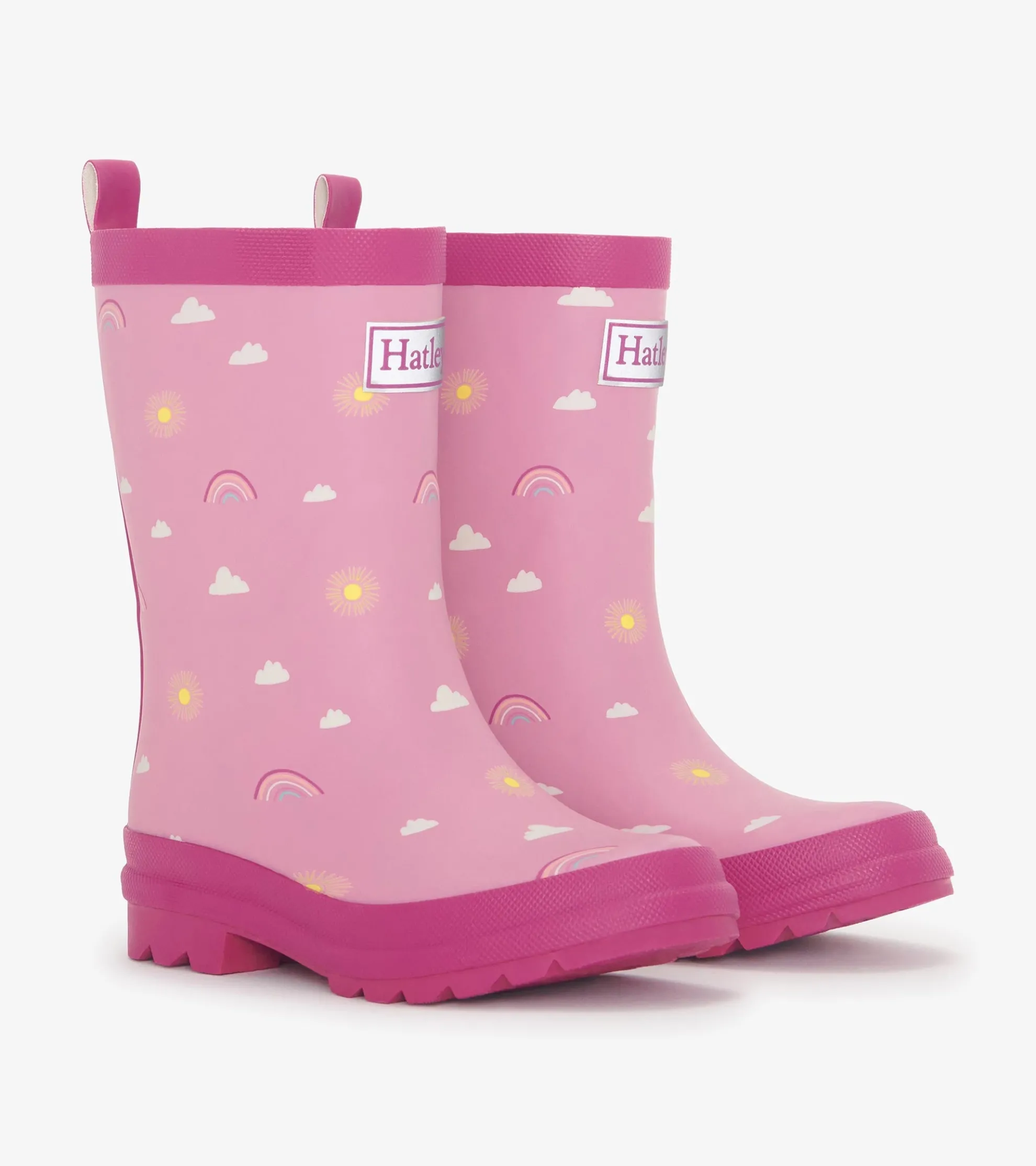 Discount Girls Sun Charms Matte Rain Boots Rainwear|Rainwear
