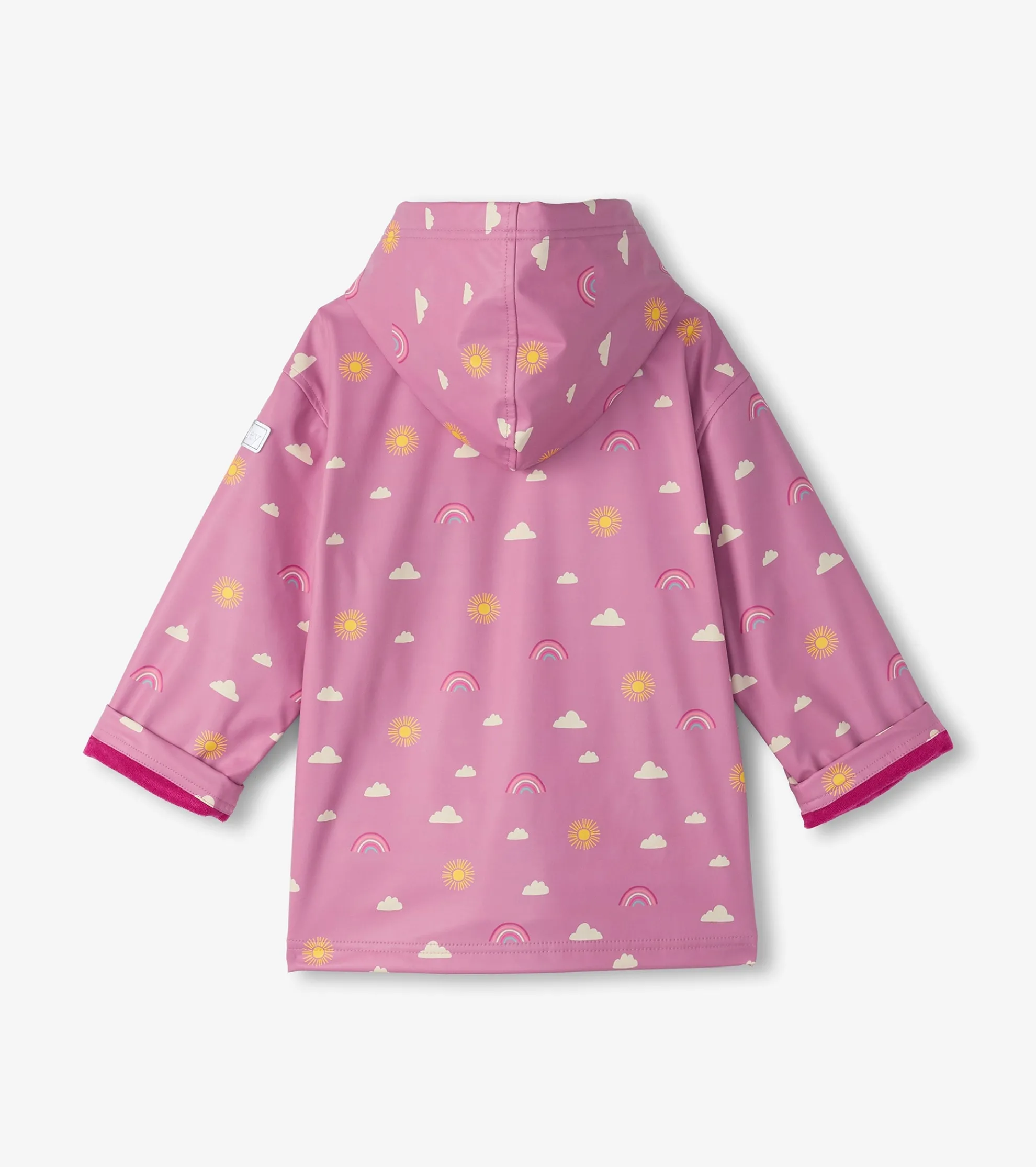 Girls Sun Charms Zip-Up Rain Jacket Rainwear|Rainwear