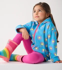 Best Girls Sunrays Zip-Up Rain Jacket Rainwear|Rainwear