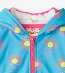 Best Girls Sunrays Zip-Up Rain Jacket Rainwear|Rainwear