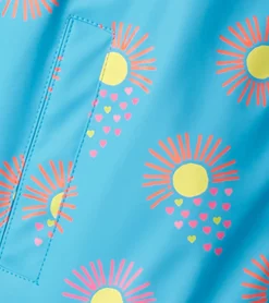Best Girls Sunrays Zip-Up Rain Jacket Rainwear|Rainwear