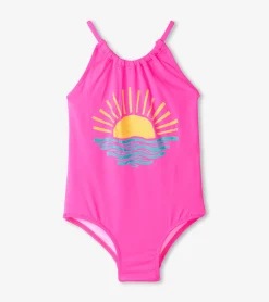 Best Girls Sunrise Gather Gathered Swimsuit Swimwear|Swimwear