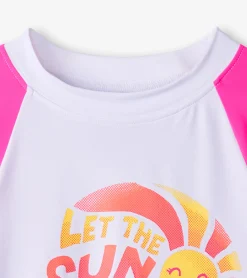 Clearance Girls Sunshine Long Sleeve Rashguard Swimwear|Swimwear