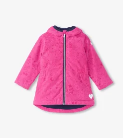 Clearance Girls Unicorn Doodle Zip-Up Lightweight Rain Jacket Rainwear|Rainwear