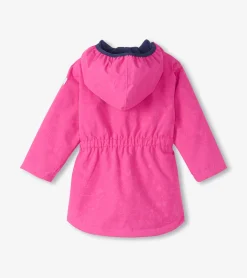 Clearance Girls Unicorn Doodle Zip-Up Lightweight Rain Jacket Rainwear|Rainwear