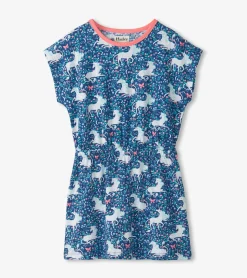 Discount Girls Unicorn Garden Relaxed Dress Dresses