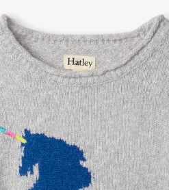 Discount Girls Unicorn Sweater Dress Dresses