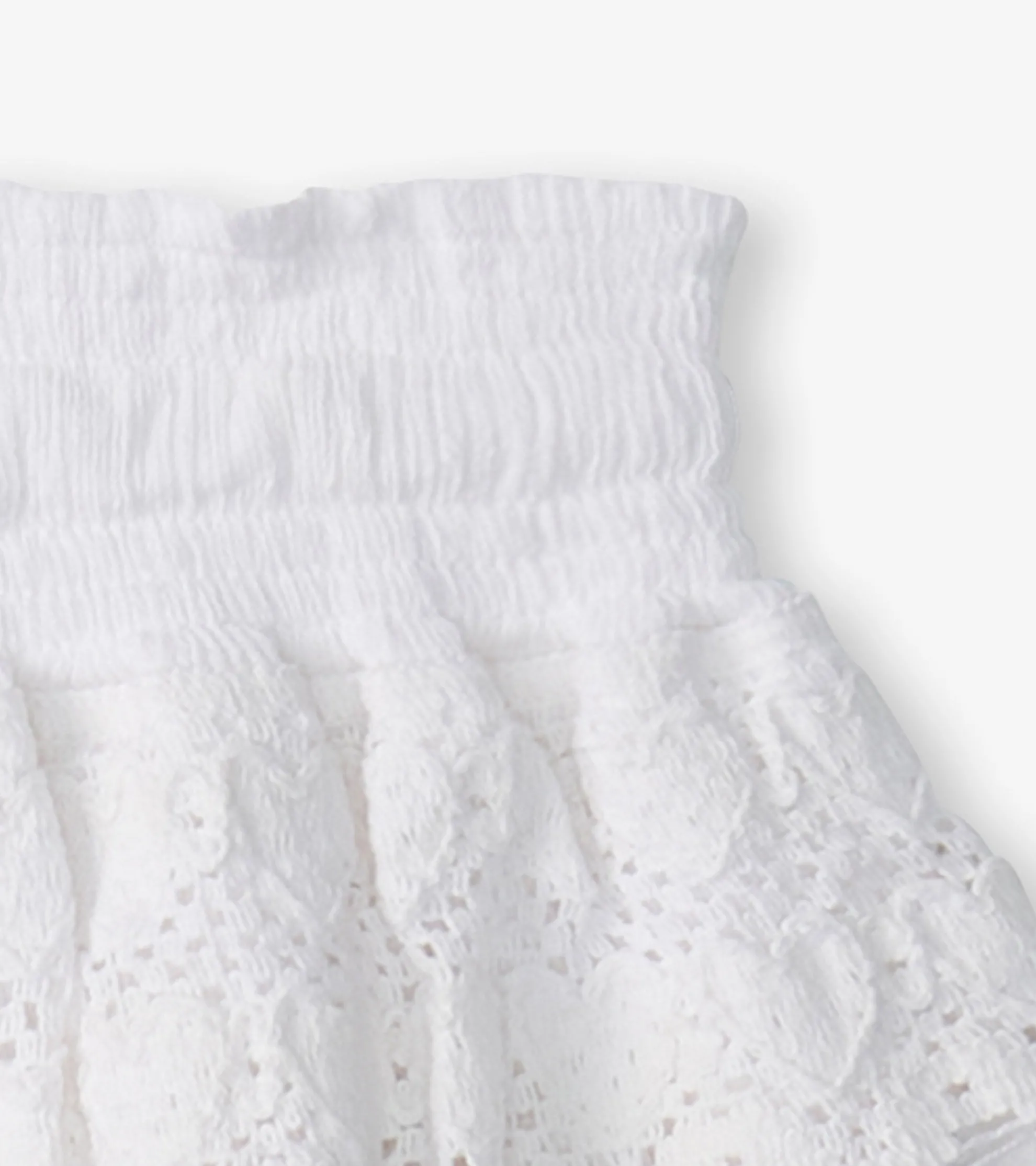 Clearance Girls White Hearts Floaty Skort Bottoms