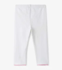 Best Girls White Summer Capri Leggings Bottoms