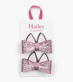 Outlet Glitter Kitties Hair Clips Accessories