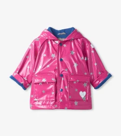 Outlet Glitter Stars Baby Raincoat Rainwear|Rainwear