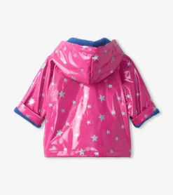 Outlet Glitter Stars Baby Raincoat Rainwear|Rainwear
