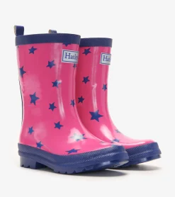 New Glitter Stars Shiny Kids Rain Boots Rainwear|Rainwear
