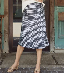 Discount Grace Midi Skirt - Graphic Leaves Women Bottoms