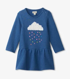 Clearance Heart Drops Flounce Skirt Dress Dresses