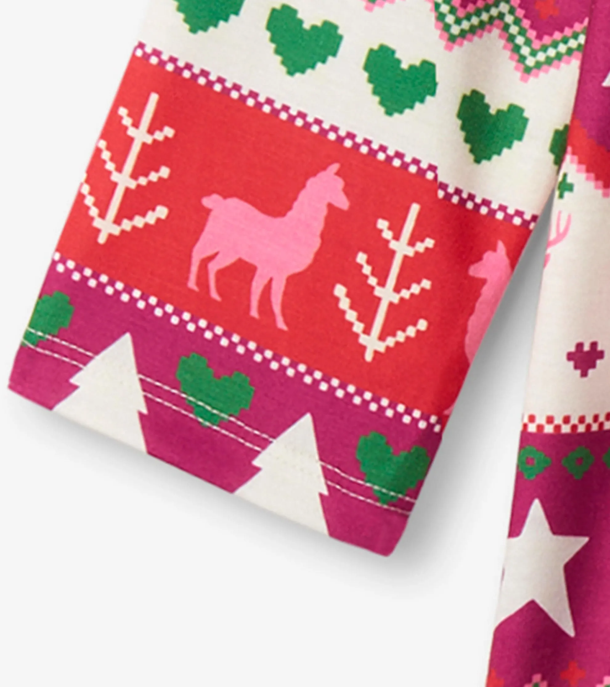 Hot Holiday Fair Isle Long Sleeve Girls Nightgown Sleepwear|Sleepwear