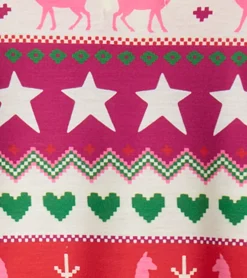 Hot Holiday Fair Isle Long Sleeve Girls Nightgown Sleepwear|Sleepwear
