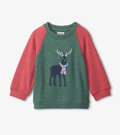 Online Holiday Stag Pullover Sweatshirt Sweaters