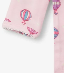 Sale Hot Air Balloons Newborn Ruffle Footed Sleeper Sleepwear|Sleepwear