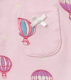 Sale Hot Air Balloons Newborn Ruffle Footed Sleeper Sleepwear|Sleepwear