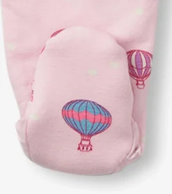 Sale Hot Air Balloons Newborn Ruffle Footed Sleeper Sleepwear|Sleepwear