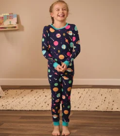 Hot Interstellar Kids Organic Cotton Pajama Set Sleepwear|Sleepwear