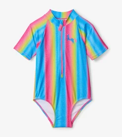 Sale Jelly Bean Rainbow Rashguard One Piece Swimwear|Swimwear